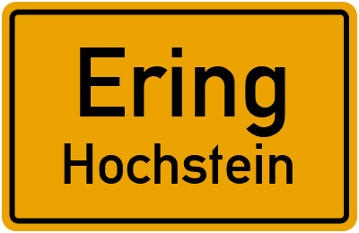 Straßenverzeichnis Ering Hochstein