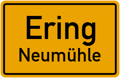 Straßenverzeichnis Ering Neumühle