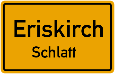 Ortsschild Eriskirch Schlatt