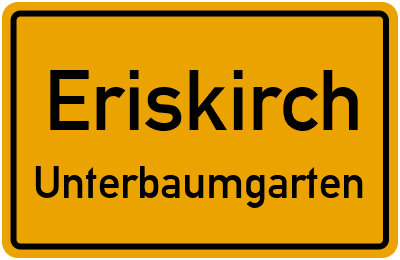 Ortsschild Eriskirch Unterbaumgarten