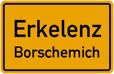 Ortsschild Erkelenz Borschemich