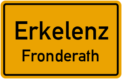 Straßenverzeichnis Erkelenz Fronderath
