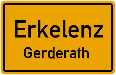 Ortsschild Erkelenz Gerderath
