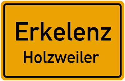 Ortsschild Erkelenz Holzweiler