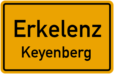 Ortsschild Erkelenz Keyenberg