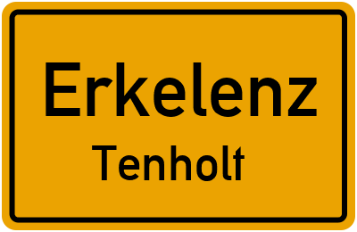 Ortsschild Erkelenz Tenholt