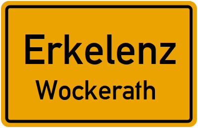 Ortsschild Erkelenz Wockerath