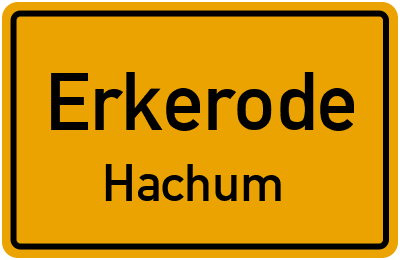 Straßenverzeichnis Erkerode Hachum