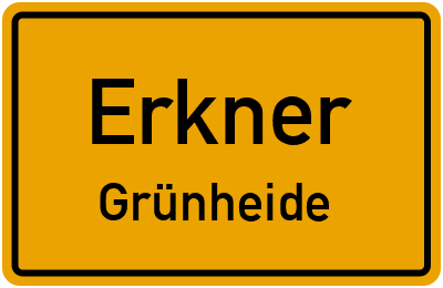 Straßenverzeichnis Erkner Grünheide