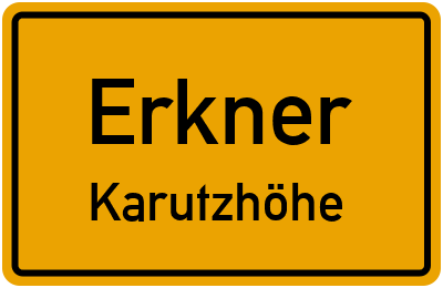 Straßenverzeichnis Erkner Karutzhöhe