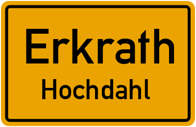 Straßenverzeichnis Erkrath Hochdahl