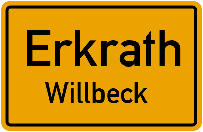 Straßenverzeichnis Erkrath Willbeck