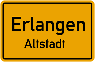 Straßenverzeichnis Erlangen Altstadt