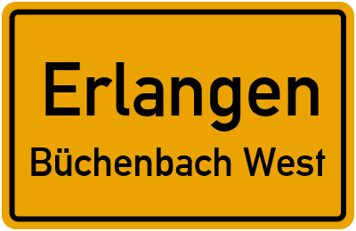 Straßenverzeichnis Erlangen Büchenbach West