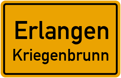 Straßenverzeichnis Erlangen Kriegenbrunn