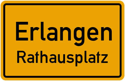 Straßenverzeichnis Erlangen Rathausplatz
