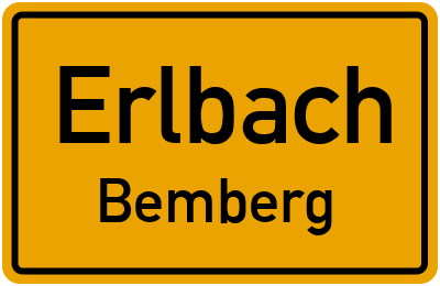 Straßenverzeichnis Erlbach Bemberg