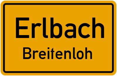 Straßenverzeichnis Erlbach Breitenloh