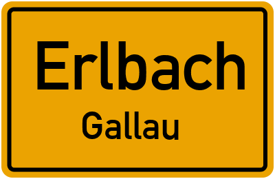 Straßenverzeichnis Erlbach Gallau