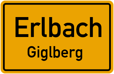 Straßenverzeichnis Erlbach Giglberg