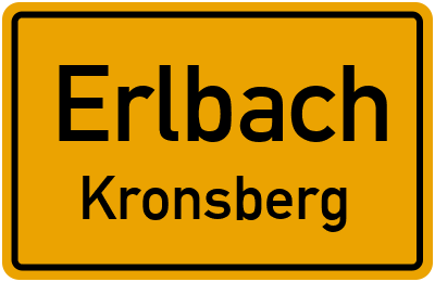 Straßenverzeichnis Erlbach Kronsberg