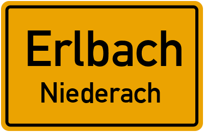 Straßenverzeichnis Erlbach Niederach