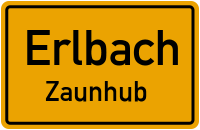 Straßenverzeichnis Erlbach Zaunhub
