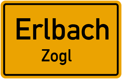 Straßenverzeichnis Erlbach Zogl