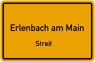 Straßenverzeichnis Erlenbach am Main Streit