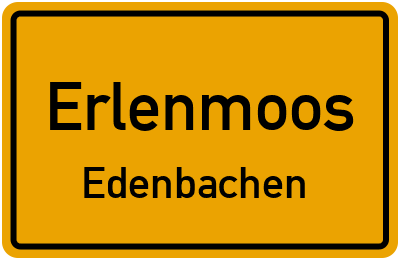 Straßenverzeichnis Erlenmoos Edenbachen