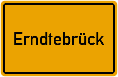Ortsschild von Erndtebrück in Nordrhein-Westfalen
