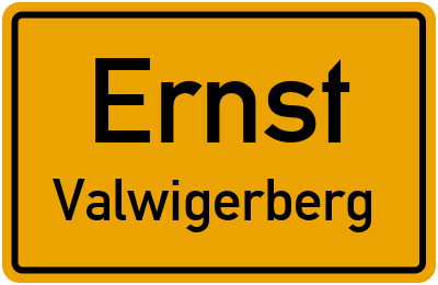Straßenverzeichnis Ernst Valwigerberg