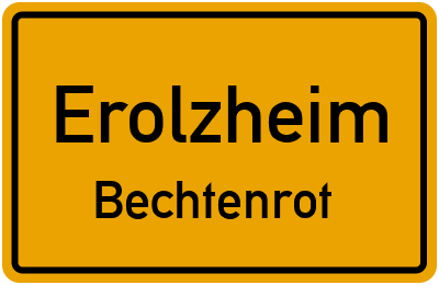 Straßenverzeichnis Erolzheim Bechtenrot