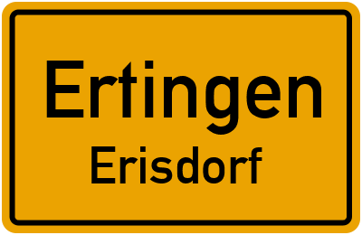 Straßenverzeichnis Ertingen Erisdorf