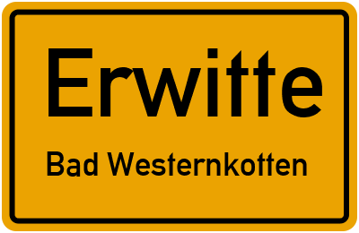 Straßenverzeichnis Erwitte Bad Westernkotten