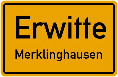 Straßenverzeichnis Erwitte Merklinghausen