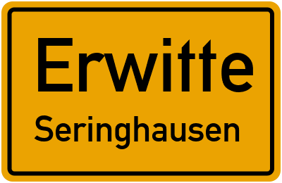 Straßenverzeichnis Erwitte Seringhausen