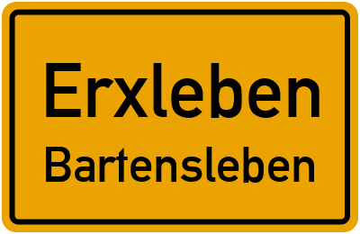 Straßenverzeichnis Erxleben Bartensleben