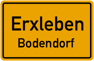 Straßenverzeichnis Erxleben Bodendorf