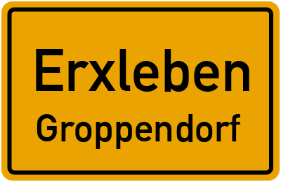 Straßenverzeichnis Erxleben Groppendorf