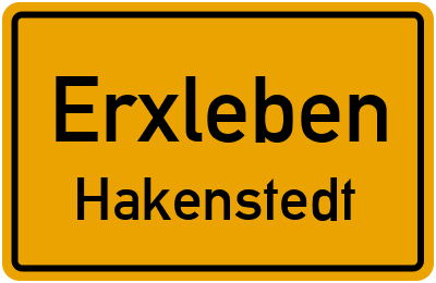 Straßenverzeichnis Erxleben Hakenstedt