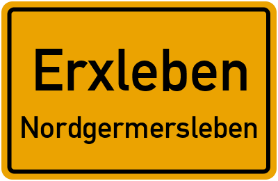 Straßenverzeichnis Erxleben Nordgermersleben