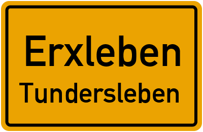Straßenverzeichnis Erxleben Tundersleben