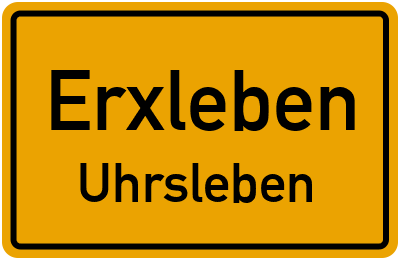 Straßenverzeichnis Erxleben Uhrsleben
