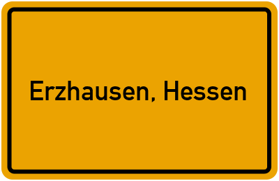 Ortsschild von Gemeinde Erzhausen, Hessen in Hessen