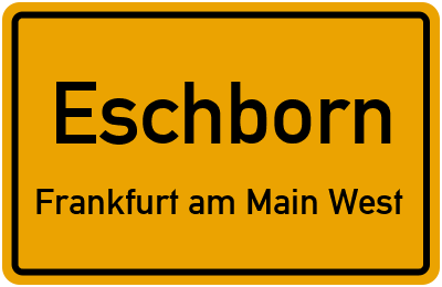 Straßenverzeichnis Eschborn Frankfurt am Main West