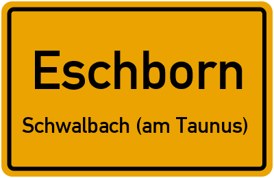 Straßenverzeichnis Eschborn Schwalbach (am Taunus)