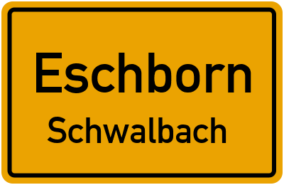 Straßenverzeichnis Eschborn Schwalbach