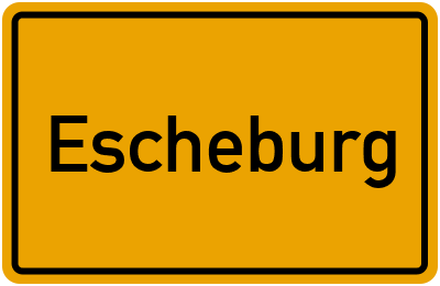 Ortsschild von Gemeinde Escheburg in Schleswig-Holstein