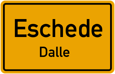 Straßenverzeichnis Eschede Dalle